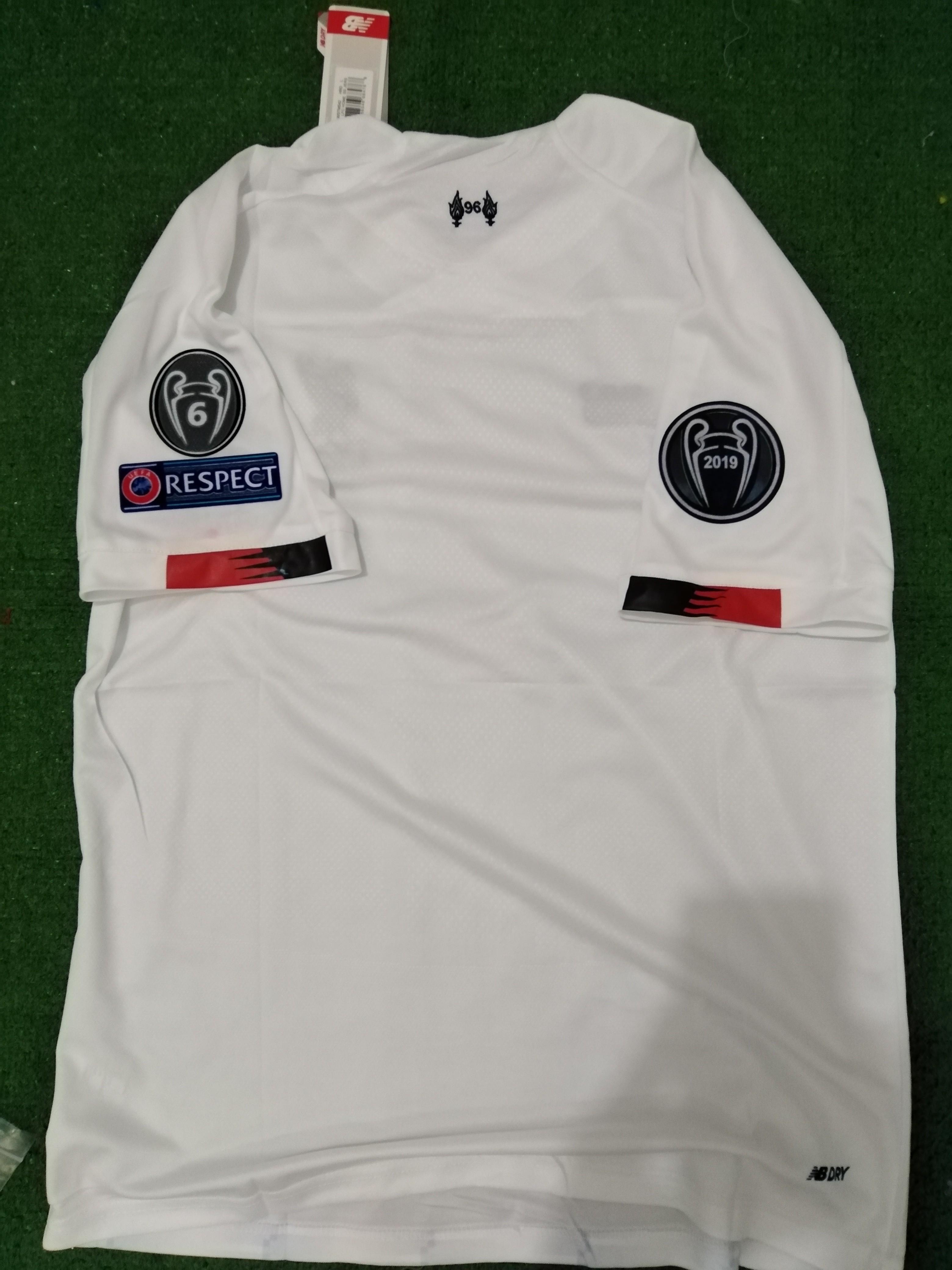 Liverpool Away 19 20 With 3 Ucl Patches Sports Sports Apparel On Carousell