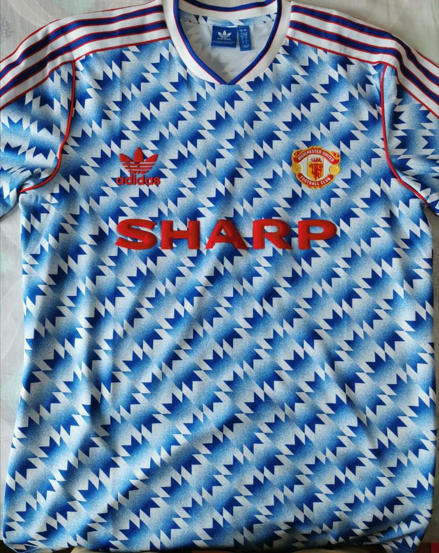 Manchester United Retro Jersey Sports Sports Apparel On Carousell