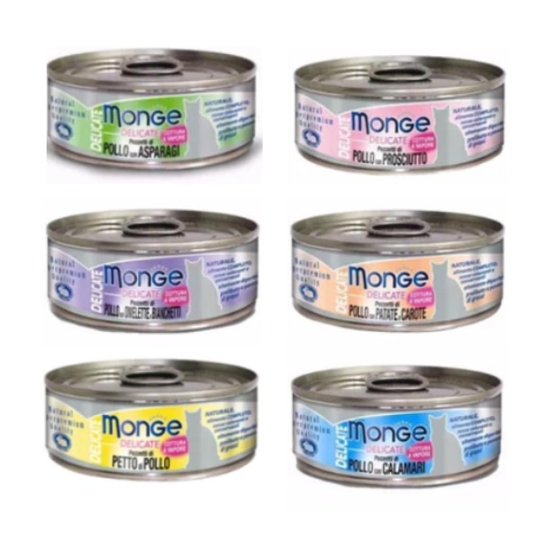 monge delicate cat wet food 80g pet supplies pet food on carousell