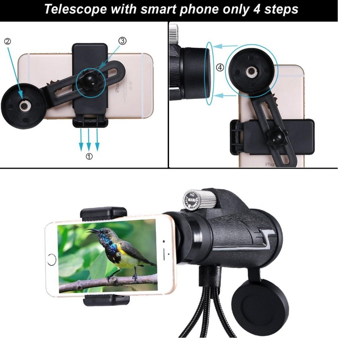 Monoculars Sports & Outdoors Monocular Telescopes High Power 16x50 Low  Night Vision Spotting Scope Binoculars for Adults Bird Watching with  Smartphone Photography Adapter Smartphone Hiking Outdoor