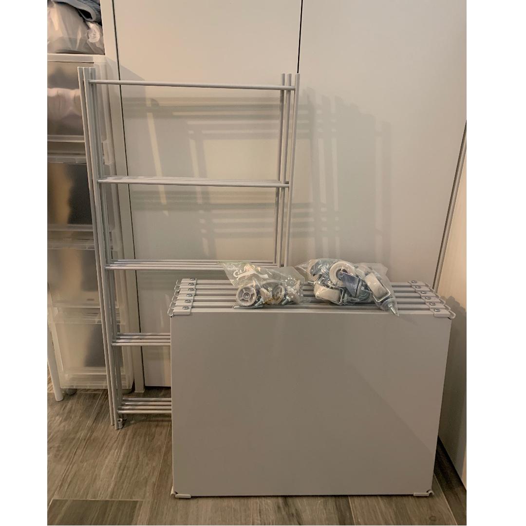 muji 三層鋼質多用途鋼架套裝 灰色環保焗漆 sus steel board set grey color