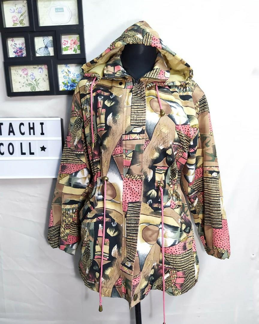 Preloved Printed Parka Jacket ❄️ (Category: Coats, Jackets and Outerwear) located in San Pablo. Submitted by itachicollection (Listing ID 249456132, Image 2). Description: Preloved❄️ HQ Printed Parka Jacket Large to 2xl Good as new 💜 P199.00 only - Thank you and Godbless 😘 Some of the clothes color/texture maybe a bit different because of the lighting of camera. Will indicate if it's Flawless or with Flaw. All clothes are washed and to wear..