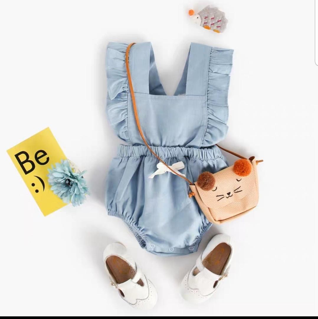 frilly romper baby