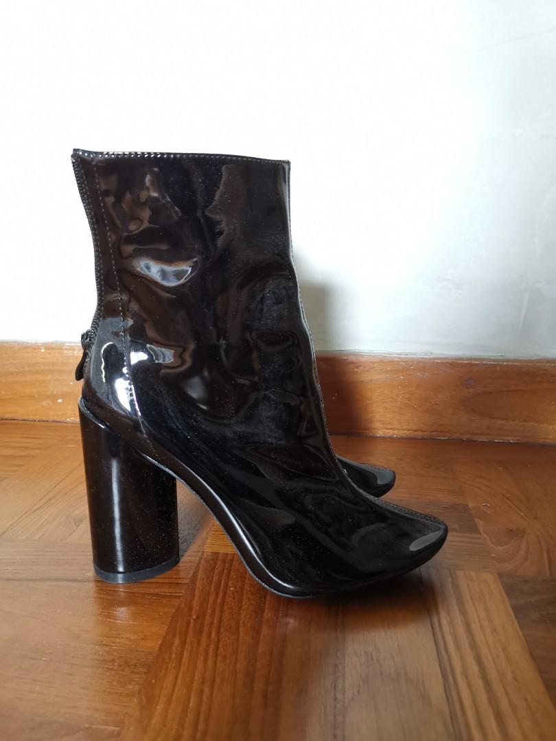 Public desire black patent boots online