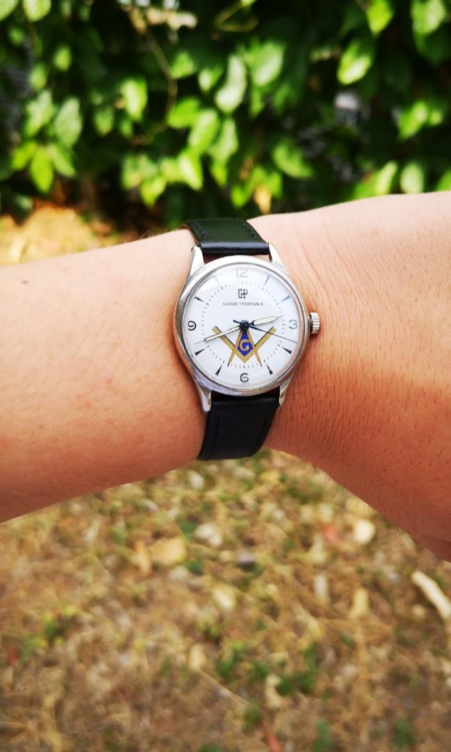 Rare Girard Perregaux Masonic mechanical watch Women s Fashion