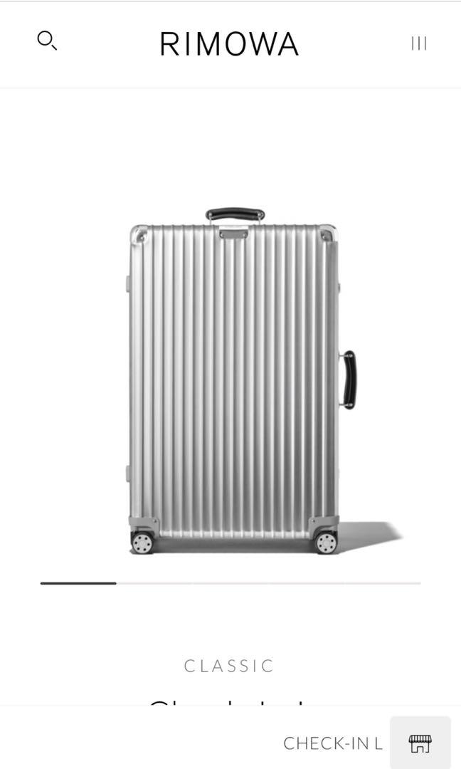 New Rimowa Classic Check In M Size aluminum body suitcase luggage from  JAPAN