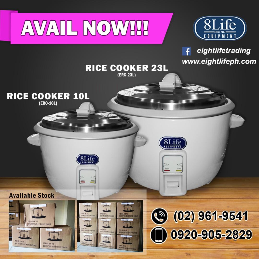 Rice Cooker Electric 10 liters (Category: Cookers) located in Valenzuela. Submitted by eightlife_equipment (Listing ID 249349355, Image 3). Description: OTHER AVAILABLE PRODUCTS: • BBQ Gas Grill Gas /Electric / Smokeless • Deep Fryer Gas / Electric • Hamburger Griddle • Heavy Duty Burner 3 rings • Pressure Cookers • Noodle Cooker • Hotdog Roller • Popcorn Machine • Rotisseries Gas / Electric • Salamander • Egg Sausage Machine Gas / Electric • Inf