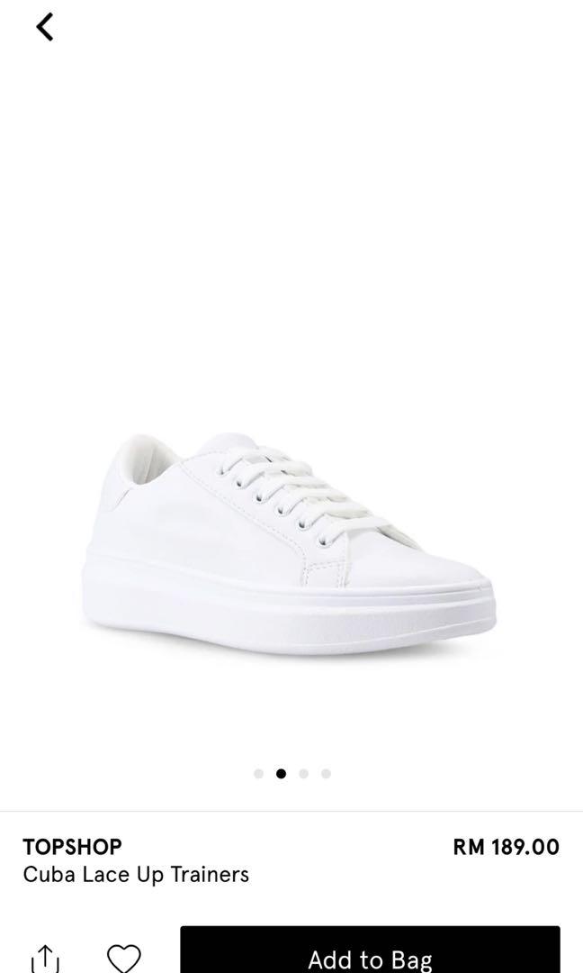Topshop cuba lace up new arrivals trainers