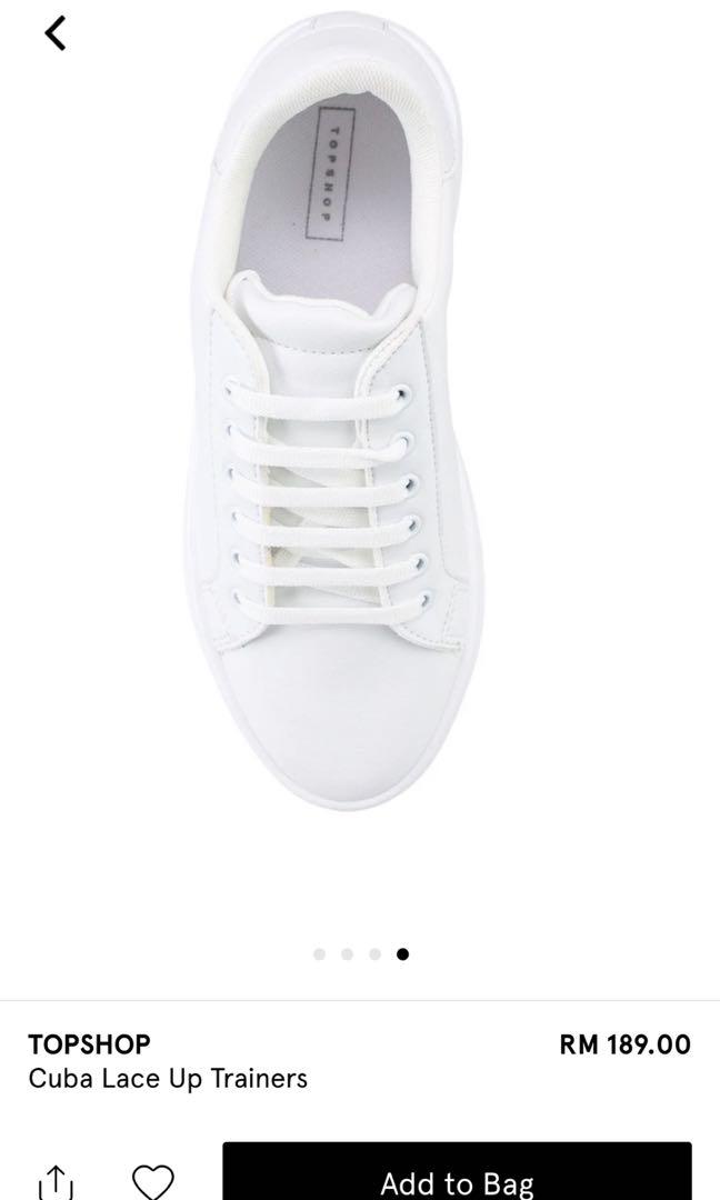 Topshop cuba lace up trainers 2025