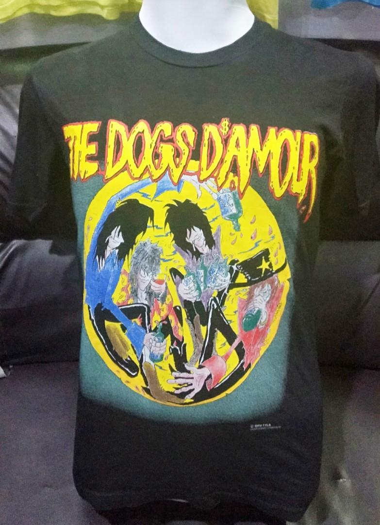 Vintage 80s the Dogs Damour Band Tees Shirt 