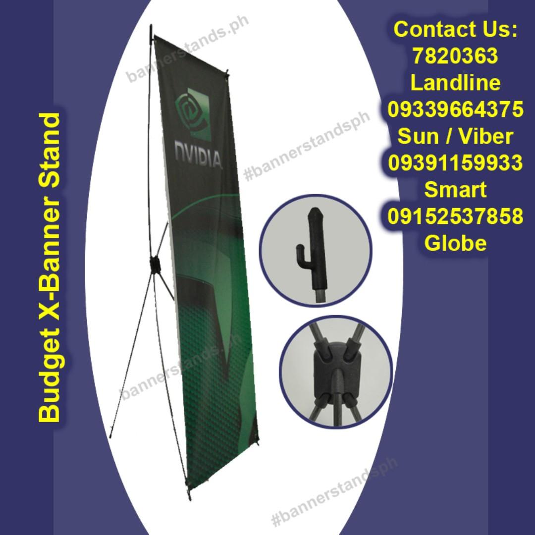 X Banner Stand Indoor Outdoor Tarpaulin Tarp Standee XBanner Tripod
