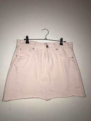 Baby pink mini skirt