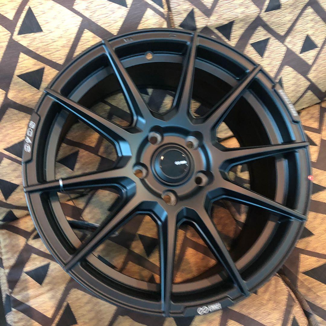 17” Original Enkei SC46 5x114.3, Car Accessories, Tyres & Rims on Carousell