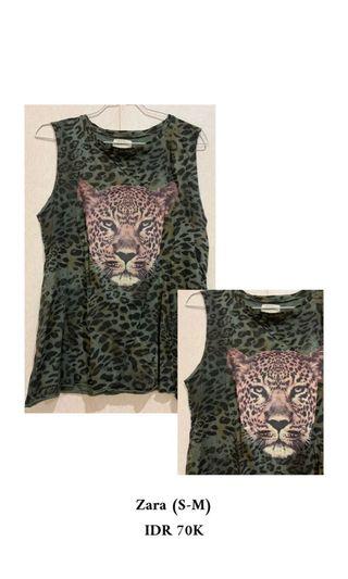 Zara Leopard Top