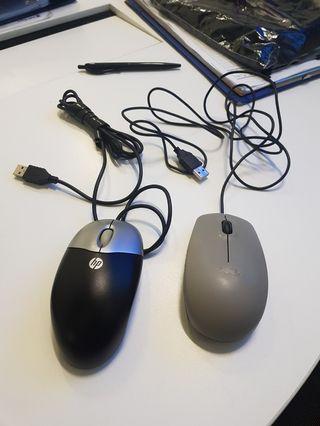 Dell wired mouse/ HP wired mouse