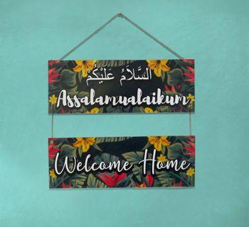 Pajangan dinding welcome home