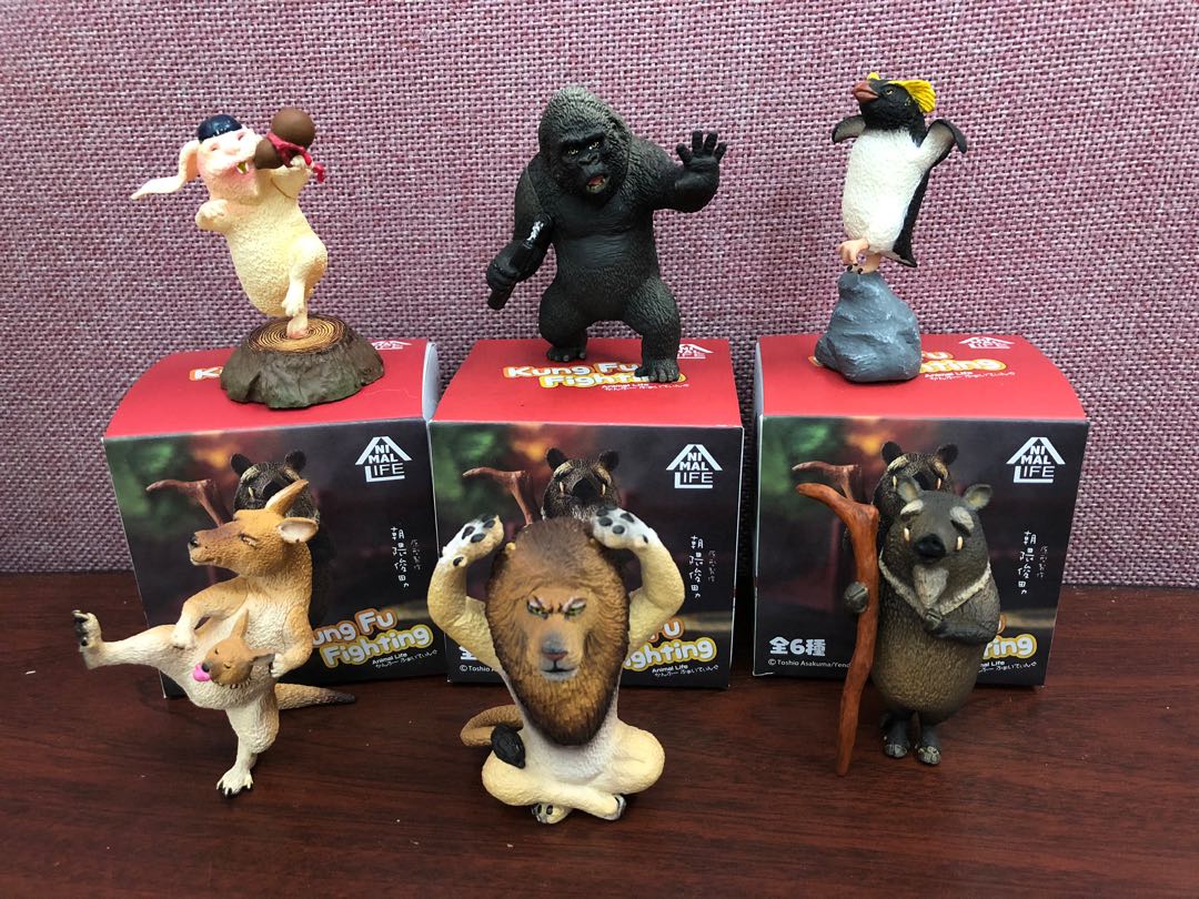 現貨到呀 原裝正版一盒8隻animal Life朝隈俊男kung Fu Fighting 唔係淘寶唔係台灣版香港正版 玩具 遊戲類 玩具 Carousell