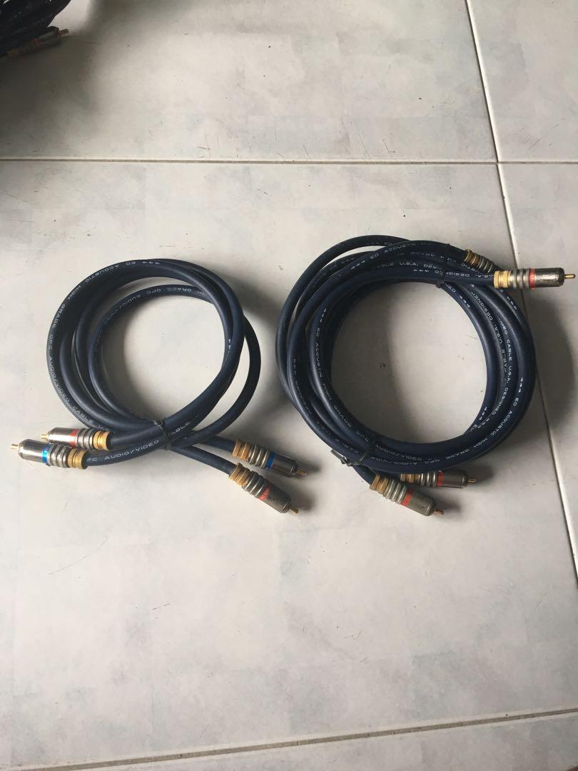 Acoustic high grade OFC av cable, Computers & Tech, Parts & Accessories