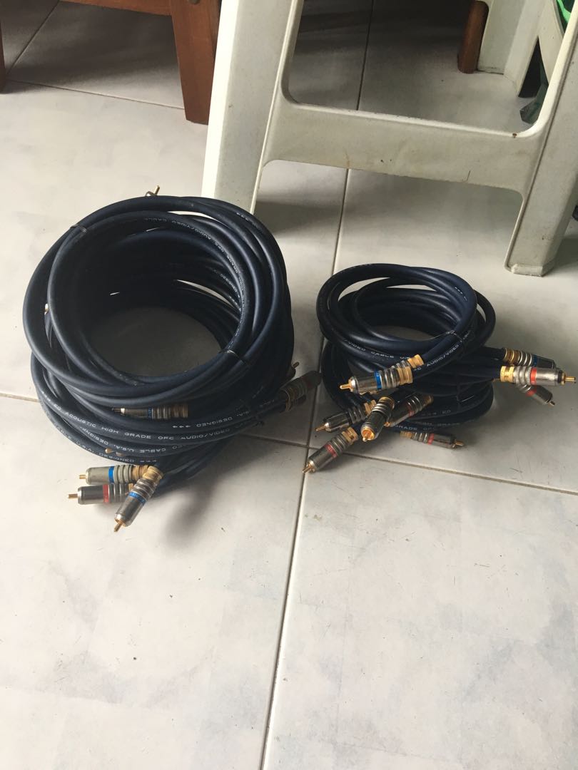 Acoustic high grade OFC av cable, Computers & Tech, Parts & Accessories