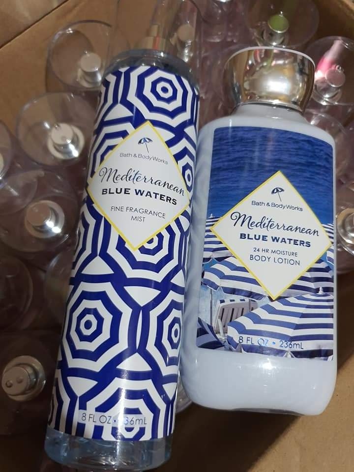 Bath & Body Works Mediterranean Blue Waters, Beauty & Personal Care, Fragrance & Deodorants on