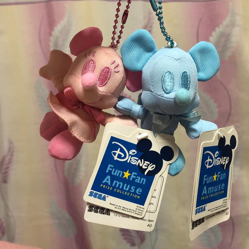 baby blue mickey mouse plush toy