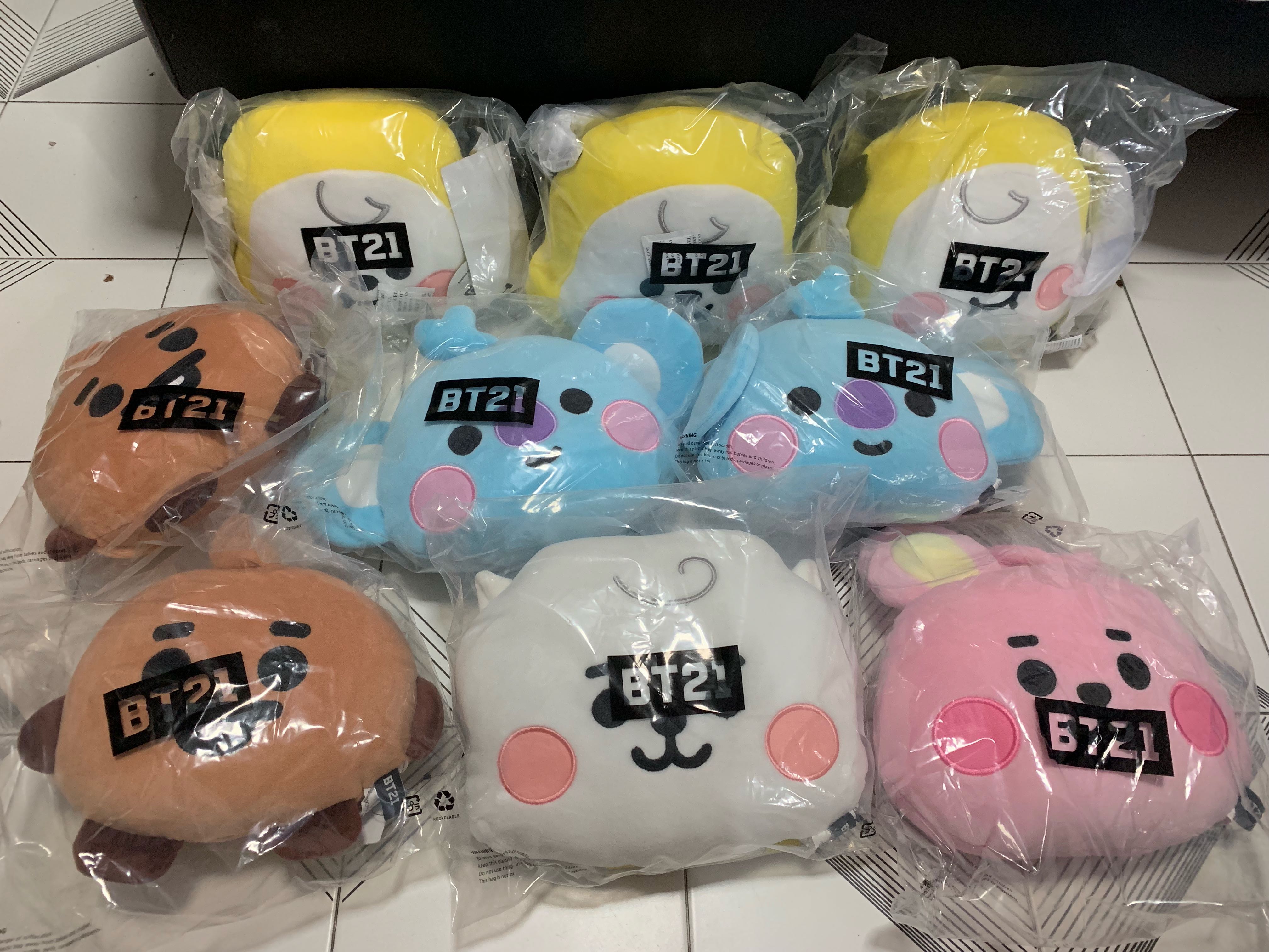 bt21 mochi face cushion