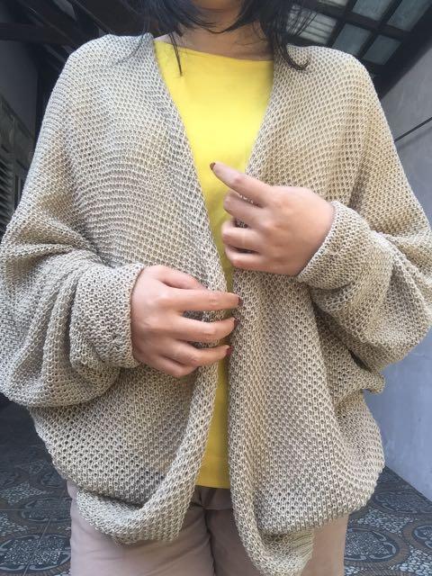 cardi rajut oversize