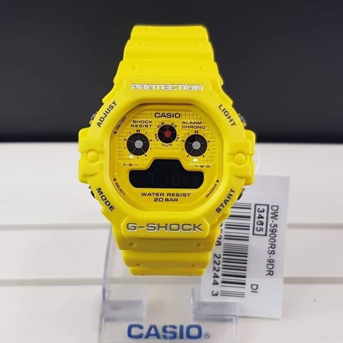 Casio DW 5900RS 9DR G Shock Digital Sporty Design Classic Yellow Resin Band Original Watch DW 5900RS Men s Fashion Watches Accessories Watches on Carousell
