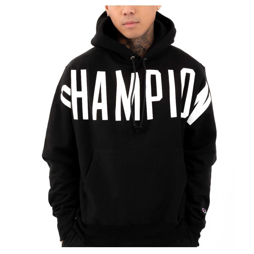 champion double script pullover hoodie