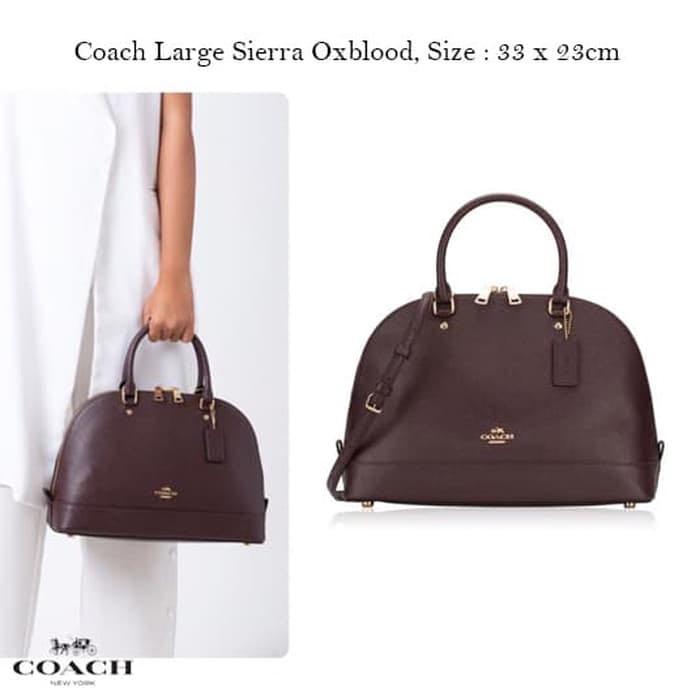 Coach large sierra satchel size sale
