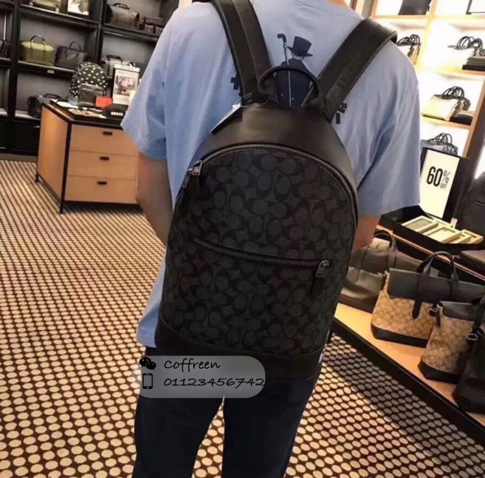 coach west slim backpack