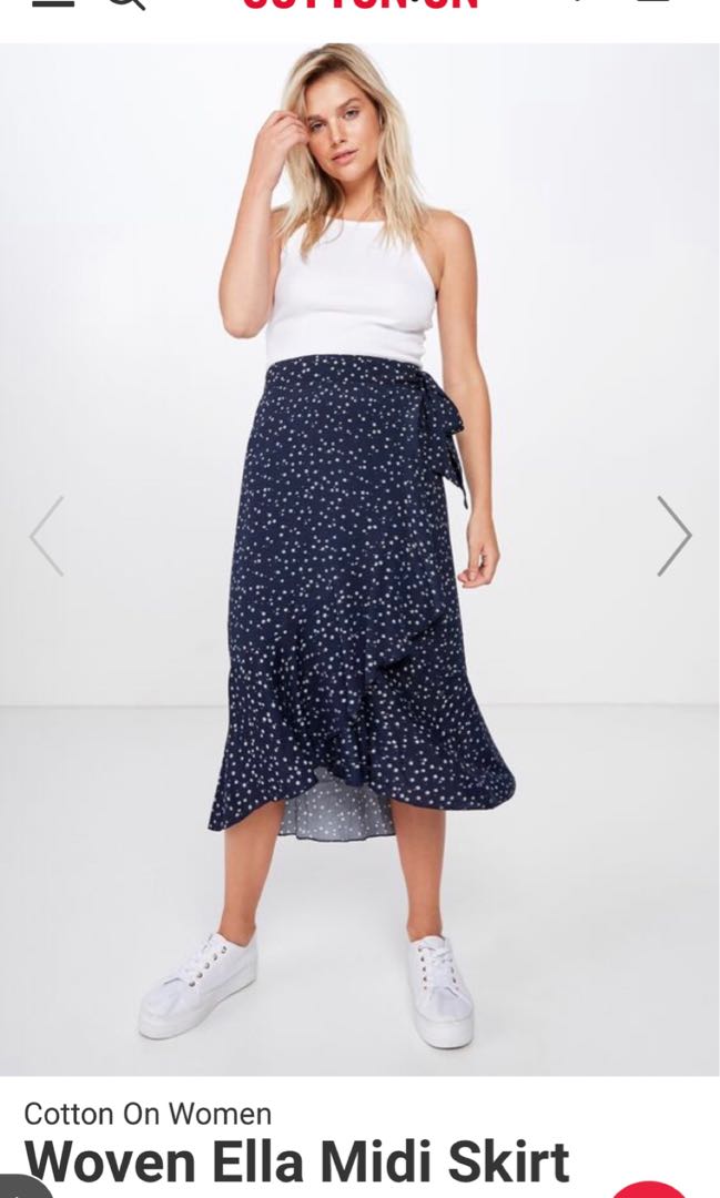Cotton on wrap skirt clearance