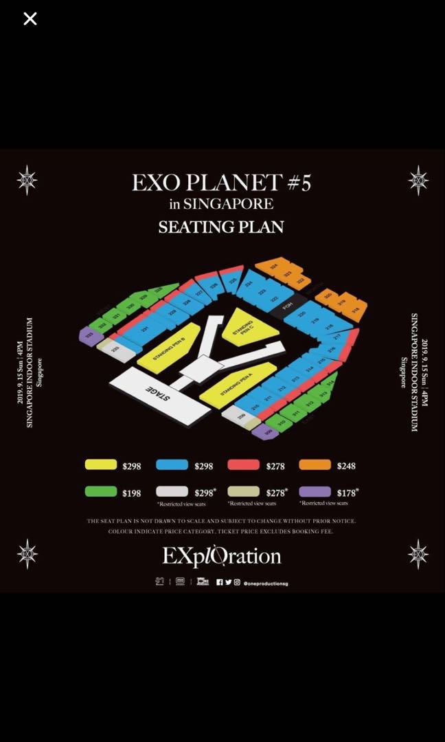EXO concert ticket, Hobbies & Toys, Memorabilia & Collectibles, KWave