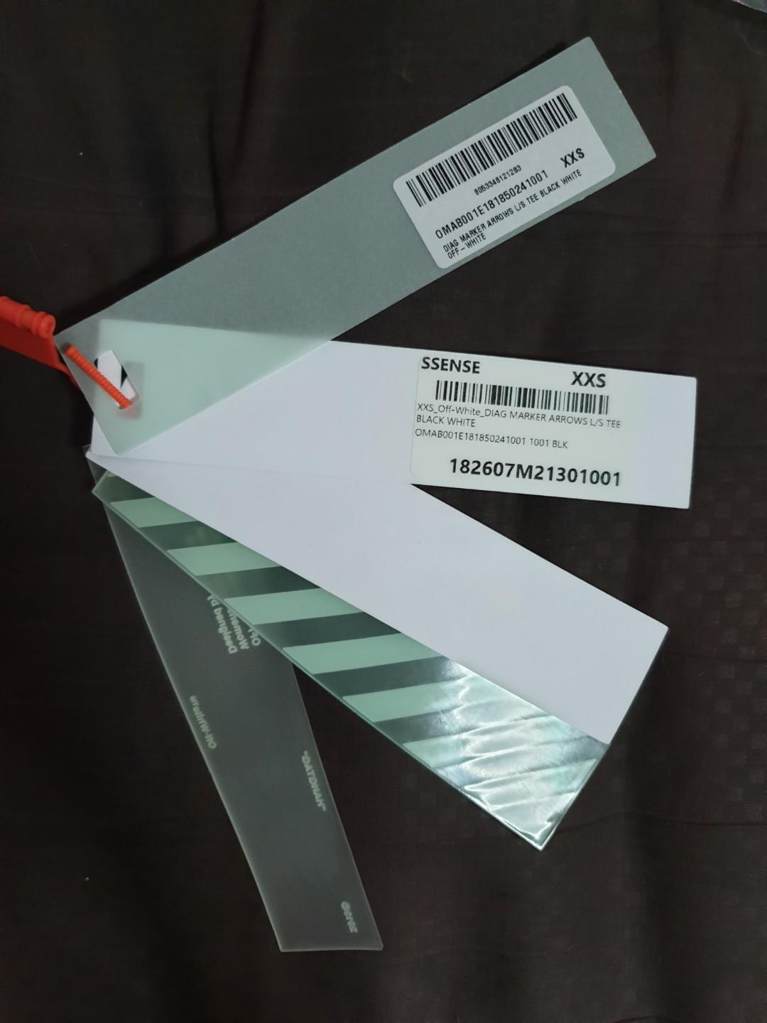 F W 18 Off White Diagonal 3d Longsleeve Men S Fashion Clothes