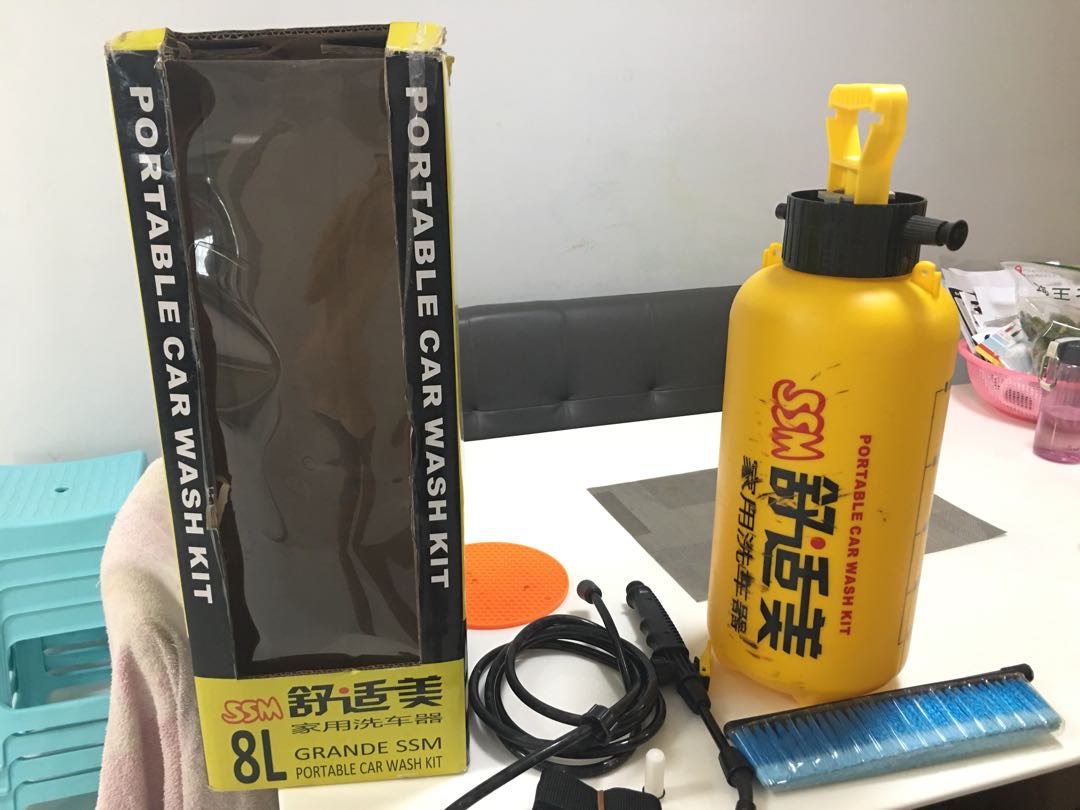 Grande SSM Portable Car Wash Kit (8 Litres), Car Accessories
