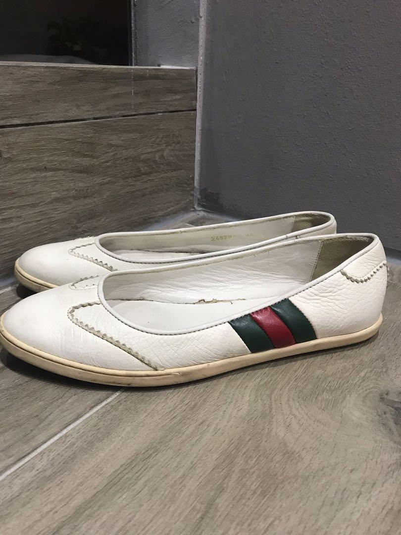 gucci flat trip leather hiking boot