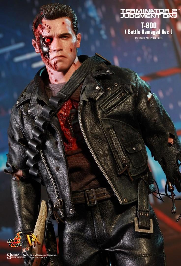 現貨全新未開盒】Hottoys TERMINATOR 2 DAMAGED VERSION DX13 T-800 