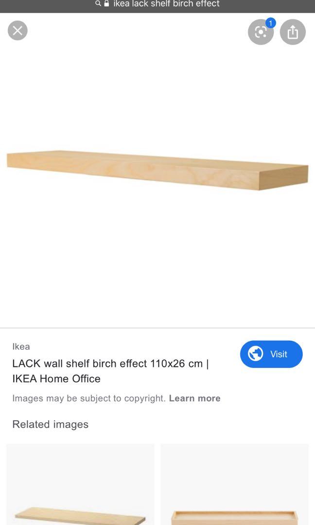 Ikea Lack Wall Floating Shelves 2 110cm Furniture Shelves Drawers On Carousell