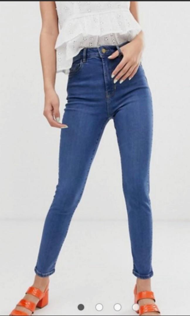 Denim & Co Primark Skinny Stretch Denim Jeans Dark Blue Mens 34X32 | eBay