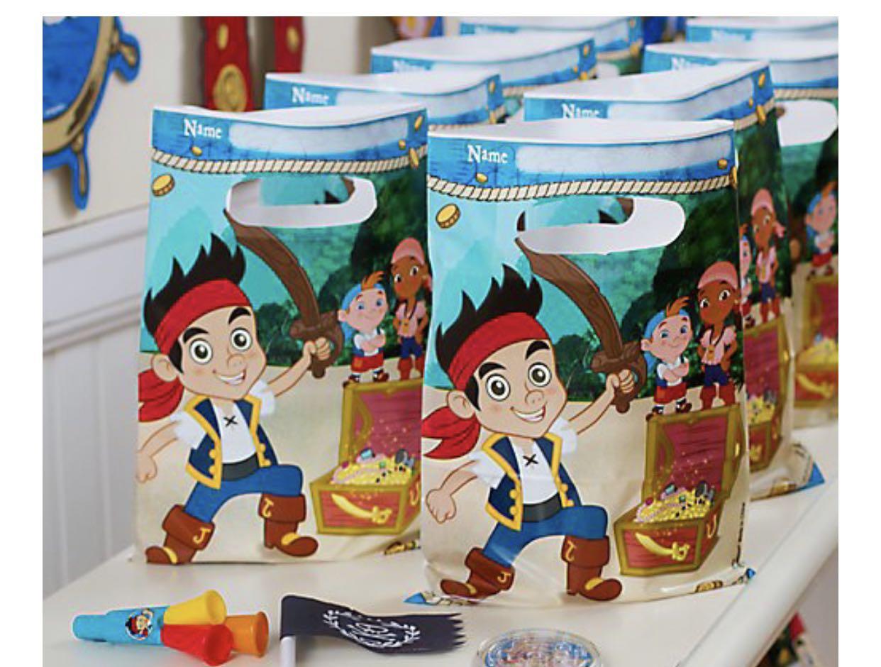 10 Make A Jake & the Neverland Pirates Stickers Kid Party Goody Bag Favor Supply