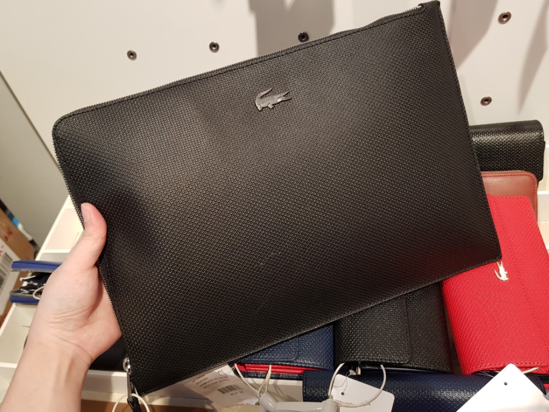 Lacoste clutch bag mens cheap