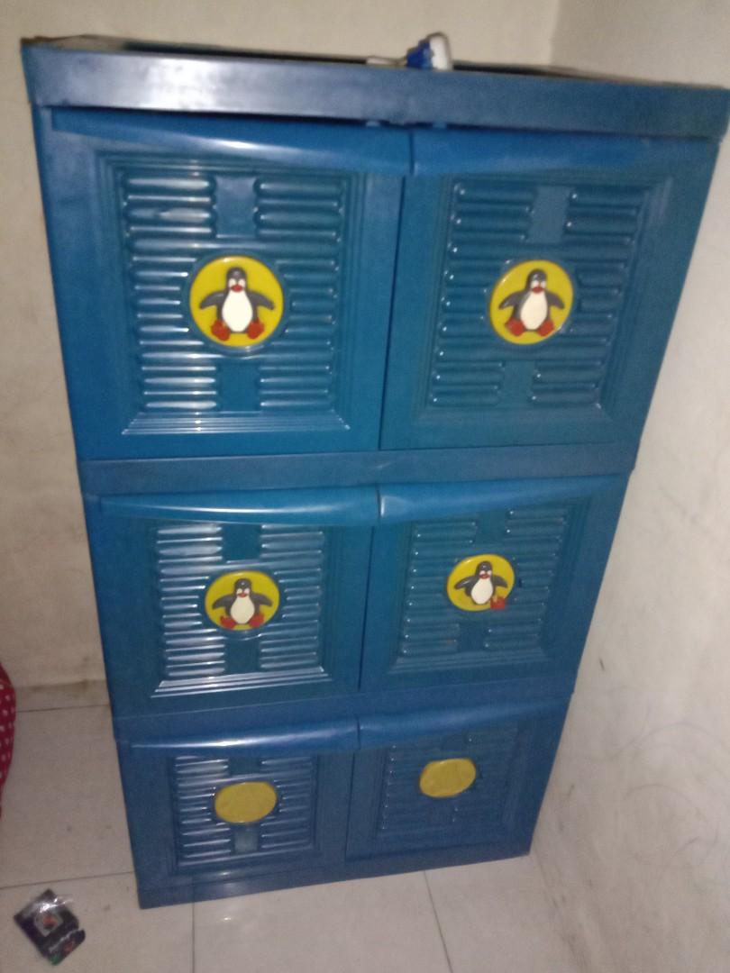 Lemari Plastik 2 Pintu 3 Susun Jumbo Perabotan Rumah Di Carousell