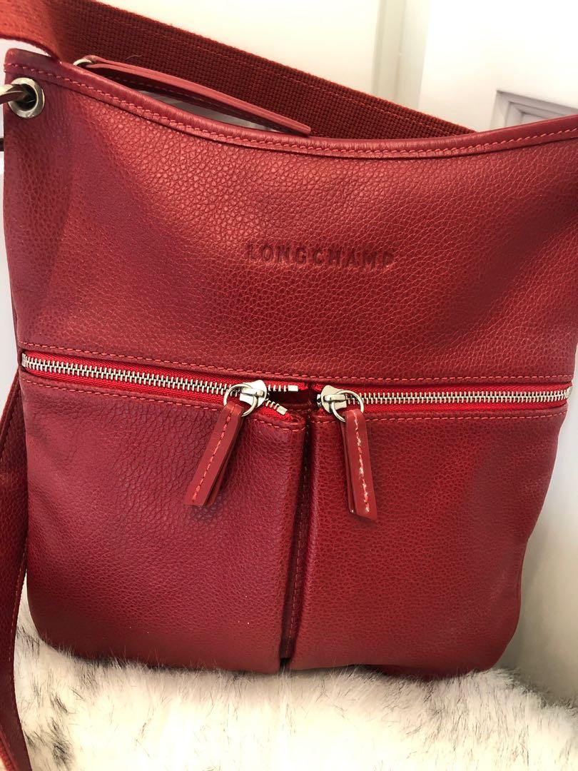 Longchamp red crossbody bag on sale