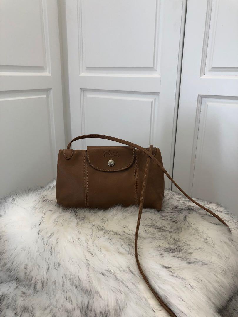 Longchamp le pliage sales cuir mini crossbody bag