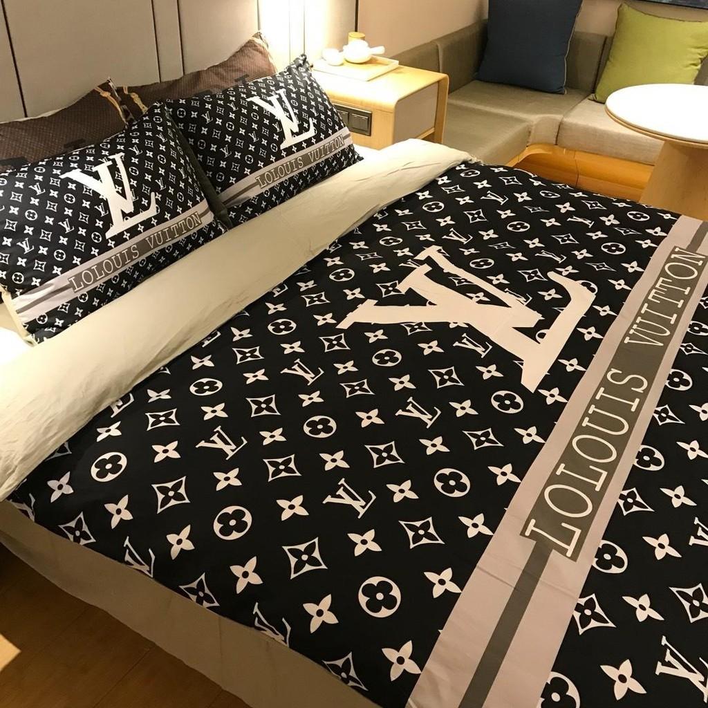 Louis Vuitton bedsheet set with comforter, Furniture & Home Living, Bedding  & Towels on Carousell