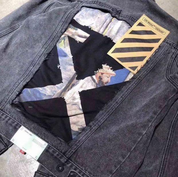 Off white ss19 denim on sale jacket