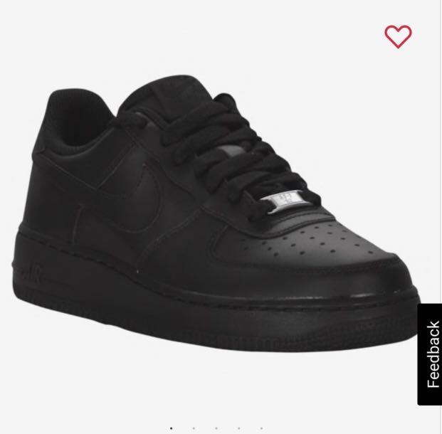 air force 1 size 6 black