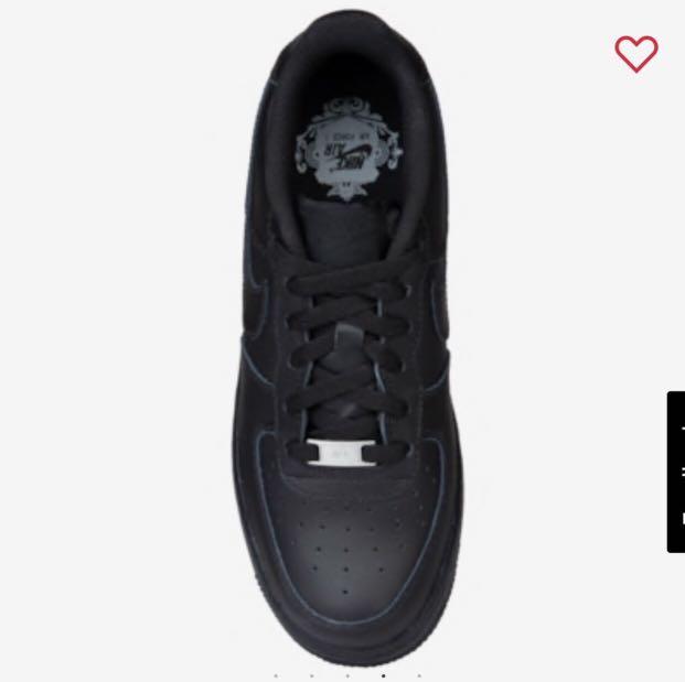 Nike air force deals 1 black size 6