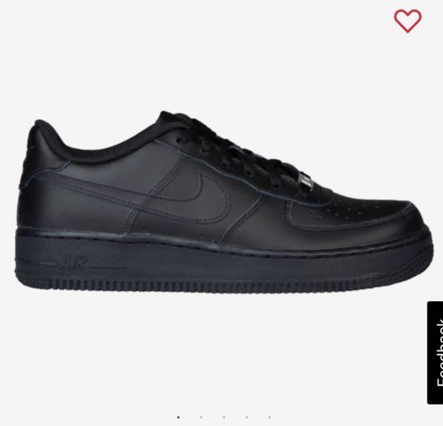 Black nike air force 1 size 4 online