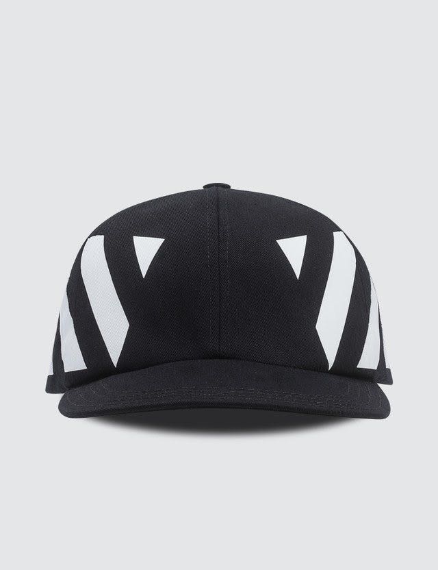 Off White Diagonal Black Cap Baseball Cap 100 AUTHENTIC Men s